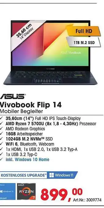 Arlt Asus vivobook flip 14 Angebot