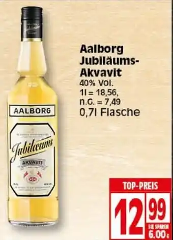 Elli Markt Aalborg Jubiläums Akvavit 0,7 L Flasche Angebot