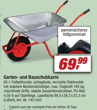 toom Baumarkt Garten und Bauschubkarre Angebot