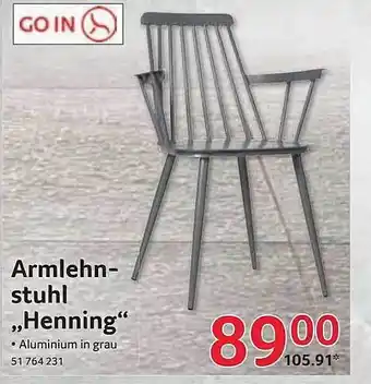 Selgros Armlehnstuhl ,,Henning" Angebot