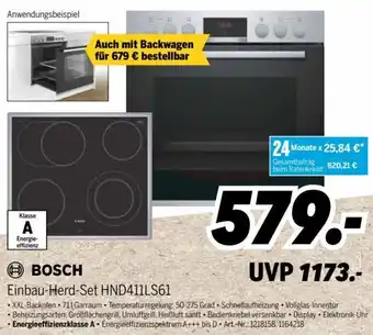 MEDIMAX Bosch Einbau Herd Set HND411LS61 Angebot