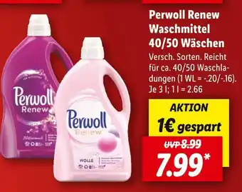 Lidl Perwoll renew waschmittel Angebot