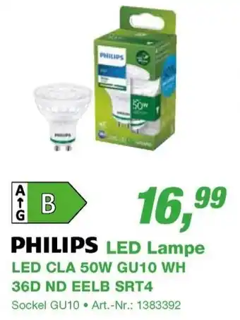 EP Philips LED Lampe LED CLA 50W GU10 WH 36D ND EELB SRT4 Angebot