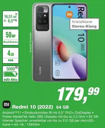 EP Xiaomi Redmi 10 (2022) 64 GB Angebot