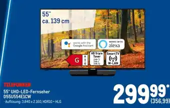 METRO Telefunken 4K LED TV 55" | D55U554E1CW Angebot