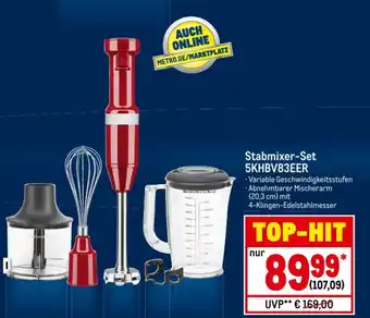 METRO KitchenAid Stabmixer-Set | 5KHBV83EER Angebot