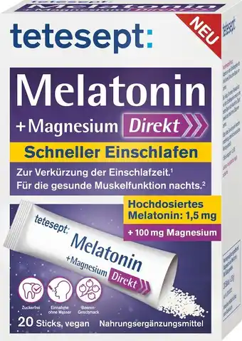 dm drogerie Tetesept melatonin magnesium direkt sticks Angebot