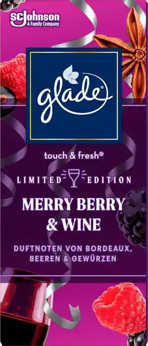 dm drogerie Glade lufterfrischer touch & fresh merry berry & wine nachfüllpack Angebot