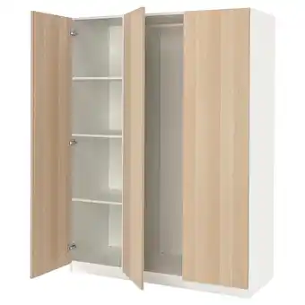 IKEA Pax / forsand schrankkombination weiß/eicheneff wlas 150x60x201 cm Angebot