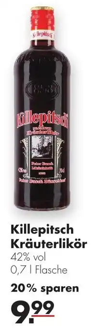 Handelshof Killepitsch Kräuterlikör 0,7 L Flasche Angebot