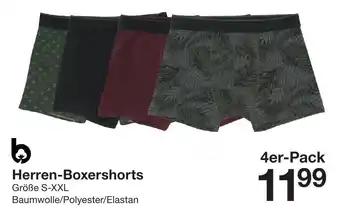 Zeeman Herren Boxershorts 4er Pack Größe S-XXL Angebot