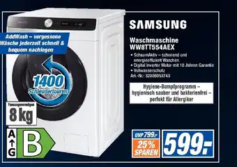 Expert Technomarkt Samsung Waschmachine WW8TT554AEX Angebot