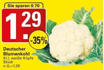 WEZ Deutscher Blumenkohl Angebot