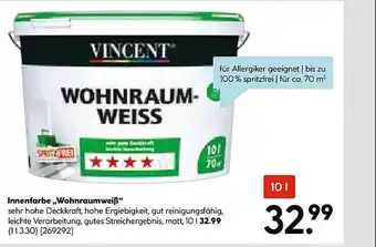 Hellweg Innenfarbe „wohnraumweiß“ vincent Angebot