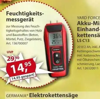 Sonderpreis Baumarkt Feuchtigkeitsmessgerät Angebot