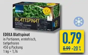 diska Edeka blattspinat Angebot