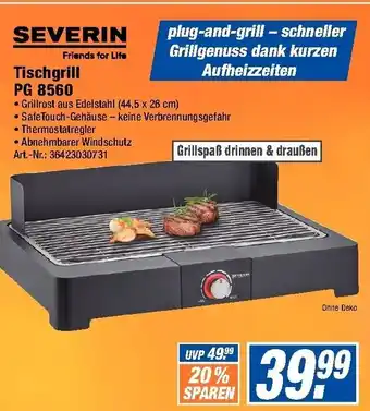 Expert Technomarkt Severin Tischgrill PG8560 Angebot