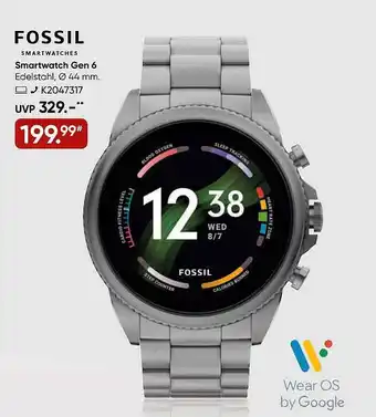 Galeria Fossil smartwatch gen 6 Angebot