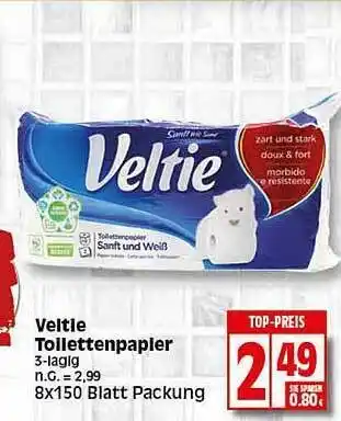 Elli Markt Veltie toilettenpapier Angebot