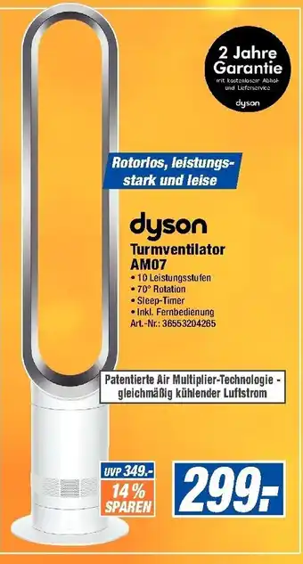 Expert Technomarkt Dyson Turmventilator AM07 Angebot