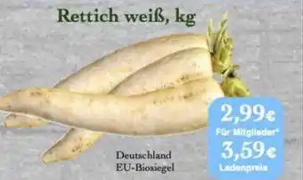 LPG Biomarkt Rettich weiß Angebot