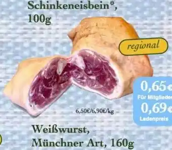 LPG Biomarkt Schinkeneisbein oder weißwurst, münchner art Angebot