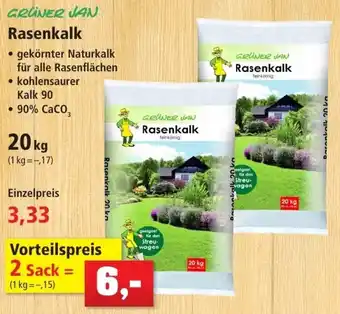 Thomas Philipps Grüner Jan Rasenkalk 20 kg Angebot
