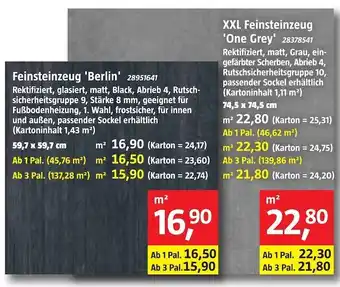 Bauhaus Feinsteinzeug 'berlin' Angebot