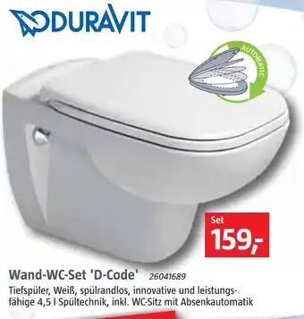 Bauhaus Wand-wc-set 'd-code' Angebot