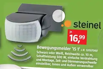 Bauhaus Steinel bewegungsmelder 'is 1' Angebot