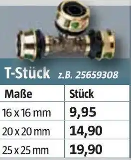 Bauhaus T-stück Angebot