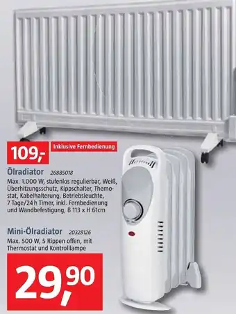 Bauhaus Ölradiator Angebot