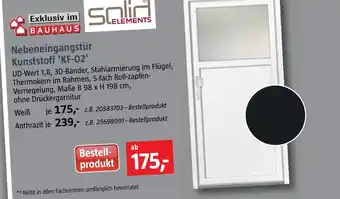 Bauhaus Nebeneingangstür kunststoff 'kf-02' Angebot