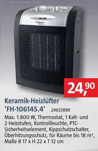 Bauhaus Keramik-heizlüfter 'fh-106145.4' Angebot