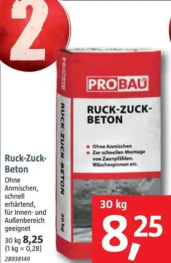 Bauhaus Ruck-zuck-beton Angebot