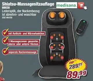 Poco Shiatsu-massagesitzauflage Angebot