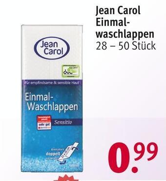 Rossmann Jean carol einmalwaschlappen Angebot