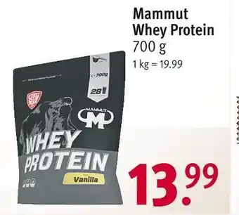 Rossmann Mammut whey protein Angebot