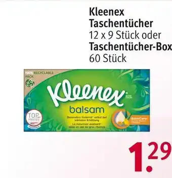 Rossmann Kleenex taschentücher oder taschentücher-box Angebot