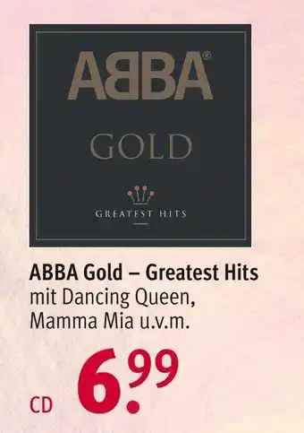 Rossmann Abba gold – greatest hits Angebot