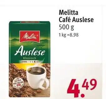 Rossmann Melitta café auslese Angebot