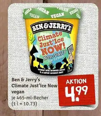 nahkauf Ben & jerry's climate just'ice now vegan Angebot