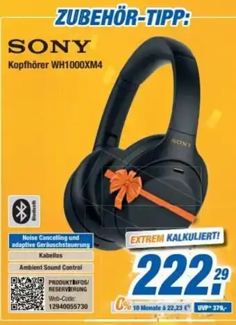 Expert Bening Sony Kopfhörer WH1000XM4 Angebot