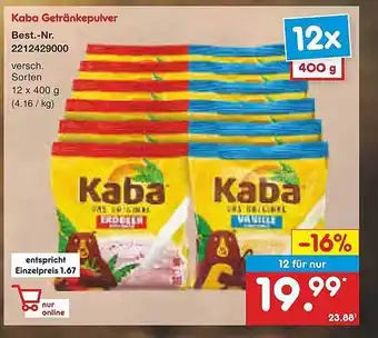 Netto Marken-Discount Kaba getränkepulver Angebot