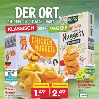 Netto Marken-Discount Hofmaier chicken nuggets oder biobio bio-vegane spezialitäten Angebot
