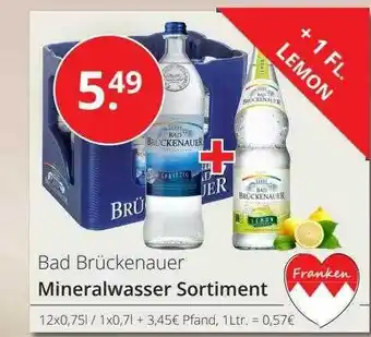 Sagasser Bad brückenauer mineralwasser sortiment Angebot