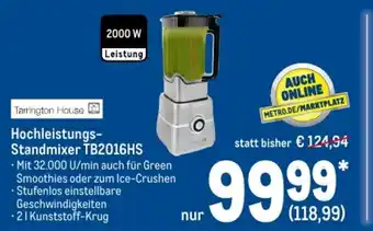 METRO Tarrington House Hochleistungs-Standmixer | TB2016HS Angebot