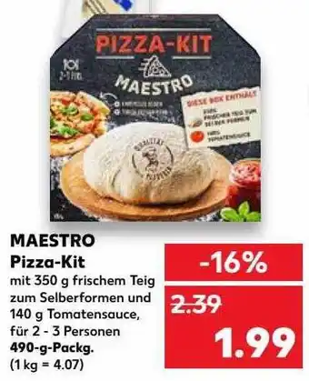 Kaufland Maestro pizza-kit Angebot