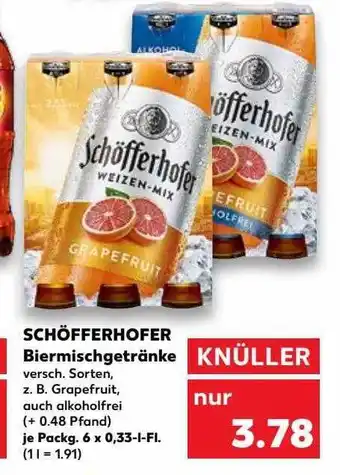 Kaufland Schöfferhofer biermischgetränke Angebot