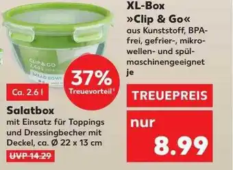 Kaufland Xl-box „clip & go“ oder salatbox Angebot